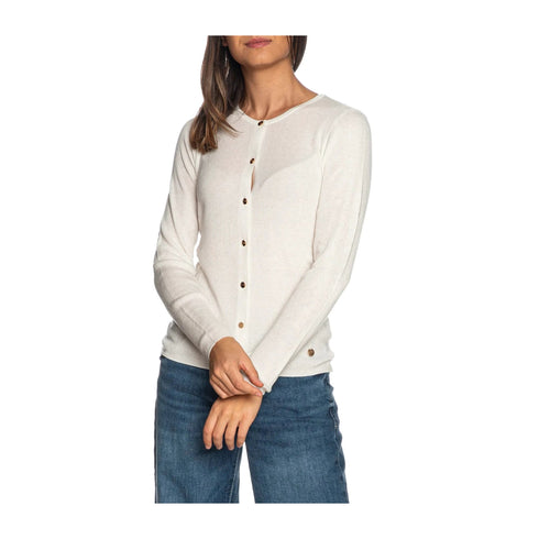 Yes Zee Cardigan Cardigan Donna a girocollo con bottoni S - Francavilla Moda